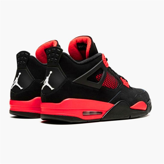 Jordan 4 Retro Red Thunder Svart/Multi-Color-Multi-Color-Crimson Jordan Skor