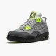 Jordan 4 Retro SE 95 Neon Cool Grå/Volt-Wolf Grå-Anthracite Jordan Skor