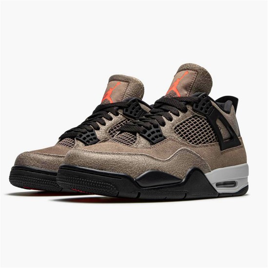 Jordan 4 Retro Taupe Haze Taupe Haze/Oil Grå-Off Vit-InfraRöd 23 Jordan Skor