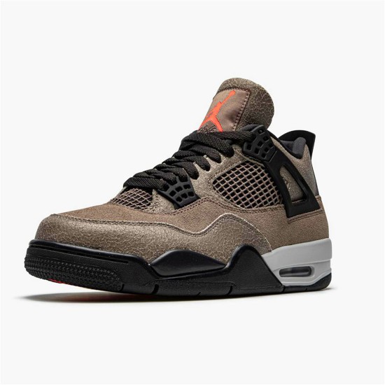 Jordan 4 Retro Taupe Haze Taupe Haze/Oil Grå-Off Vit-InfraRöd 23 Jordan Skor