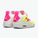 Jordan 4 Retro White Lemon Pink Vit/Lemon Venom-Rosa Blast Jordan Skor