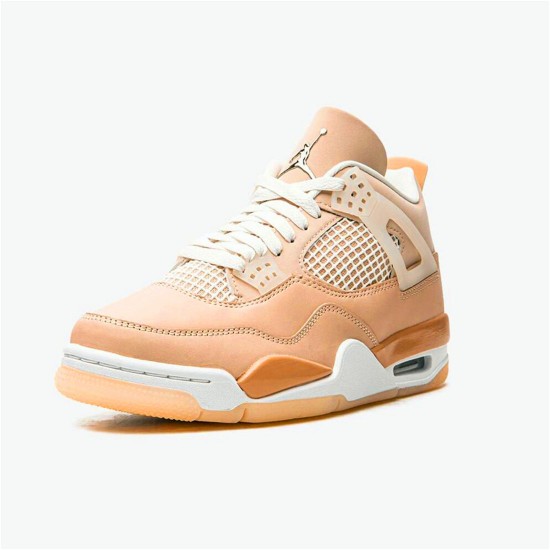 Jordan 4 Retro Shimmer Shimmer/Brons Eclipse-Orange Quartz-Metallic Silver Jordan Skor