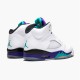 Jordan 5 Retro Grape (2013) Vit/Emerald-New Grape-Ice Blå Jordan Skor