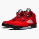 Jordan 5 Retro Raging Bull Red (2021) Varsity Röd/Svart-Vit Jordan Skor