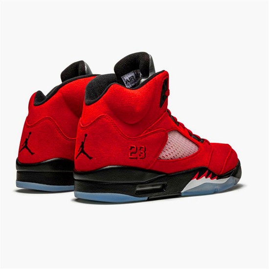 Jordan 5 Retro Raging Bull Red (2021) Varsity Röd/Svart-Vit Jordan Skor