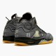 Jordan 5 Retro Off-White Black Svart/Muslin-Fire Röd Jordan Skor