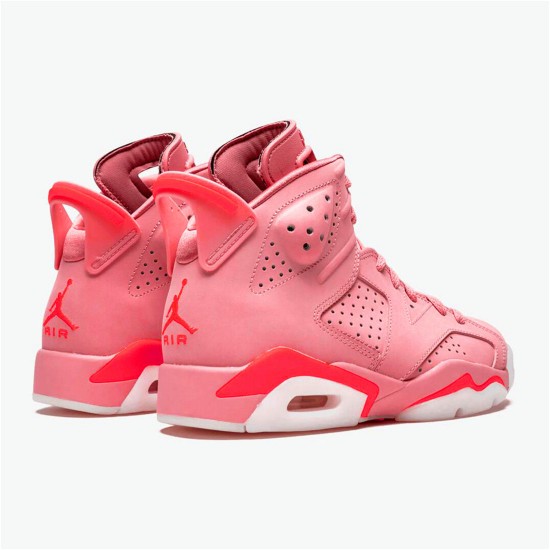 Jordan 6 Retro Aleali May Rust Rosa/Bright Crimson Jordan Skor