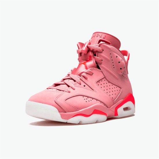 Jordan 6 Retro Aleali May Rust Rosa/Bright Crimson Jordan Skor