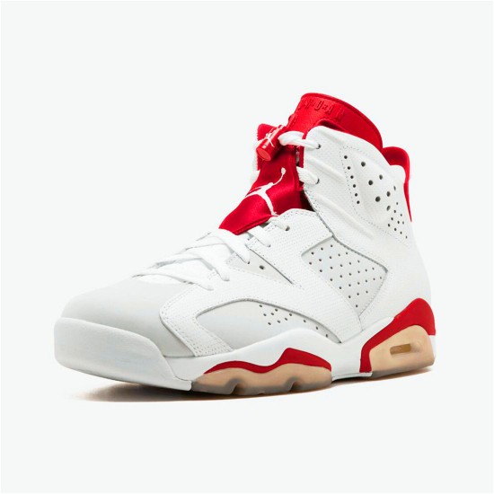 Jordan 6 Retro Alternate Hare Vit/Gym Röd-Pure Platina Jordan Skor