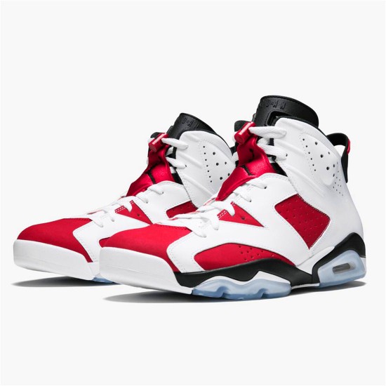 Jordan 6 Retro Carmine (2014) Vit/Carmine-Svart Jordan Skor